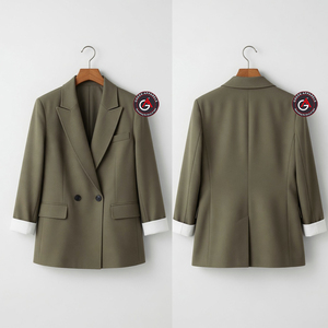 Vente en gros de nouvelle mode, blazer pour femmes avec impression personnalisée, vêtements d'affaires, blazer pour femmes, blazer personnalisé par sublimation - Product Image 1