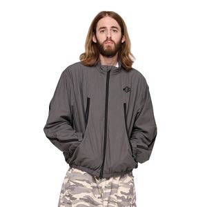 Chaqueta con capucha informal a prueba de viento con múltiples cremalleras, cortavientos de nailon suave impermeable de gran tamaño para hombre con logotipo personalizado - Product Image 4