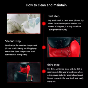 Gants de sparring personnalisés à lacets en cuir PU, gants d'entraînement de boxe professionnels pour MMA, Muay Thai, Kickboxing - Product Image 5