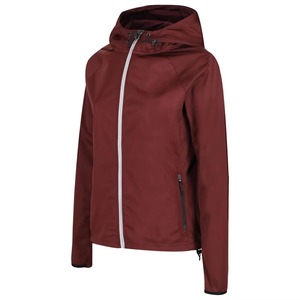 Veste à capuche unisexe en softshell bordeaux, manches longues, imperméable, respirante, polyester/nylon, vêtements d'hiver - Product Image 5