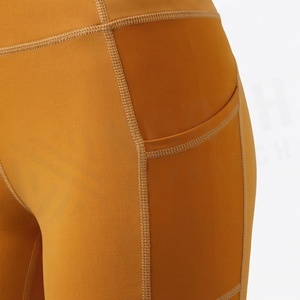 Womens Fitness Leggings Breathable Seamless High Waist Yoga Pants Casual Style Logo Solid <b>Pattern</b> Knee Length <b>Tights</b> - Product Image 5