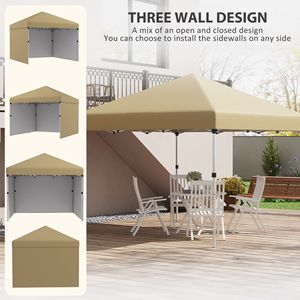 Tenda Pop-up 10x10 Pronta all'Uso per Feste con Pareti Laterali Regolabili in Altezza e Sacchi di Peso per Eventi - Product Image 4