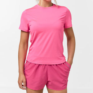 OEM Service Breathable Cotton Women Shorts <b>Set</b> Custom Logo Print Summer Wear Two Piece <b>Twin</b> <b>Set</b> In Low MOQ - Product Image 1