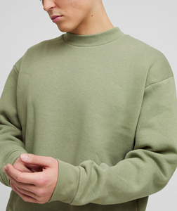 Sweat-shirt en molleton uni pour homme, col rond, design tendance, fabrication sur mesure OEM, manches longues, grande taille - Product Image 5