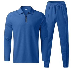 Conjunto Deportivo Transpirable de Tela Nueva al Mejor Precio al por Mayor, Traje Deportivo para Hombre, Camiseta Polo y Pantalones, Conjunto para Entrenamiento y Jogging - Product Image 6
