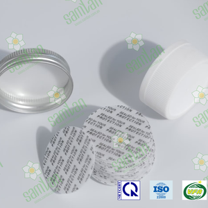 Vietnam Manufacturer's Fast Delivery Non-Spill Aluminum Seal Film Heat Induction Two Piece Lid Safety <b>Bottle</b> Cap Liner Chemical - Product Image 6