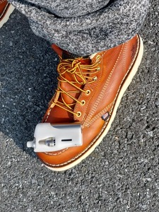 All Types Of American Heritage 6” Steel Toe Work Boots for Men - Full-Grain <b>Leather</b> with Moc Toe, Slip-Resistant Wedge Outsole - Product Image 2