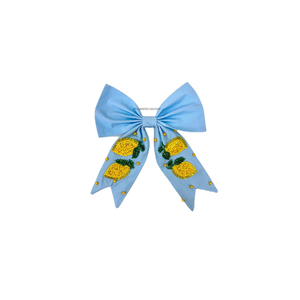 Lazo para el pelo con cuentas de limón de verano - Estilo europeo americano, hecho a mano con cuentas de semillas de algodón, duradero, ecológico, accesorio para mujer y niños - Product Image 5