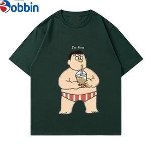 เสื้อยืดไซส์ใหญ่ สไตล์ผู้ชาย เรียบง่าย ชุดคู่รัก ทรงหลวม สบายๆ เสื้อยืดผู้ชาย ปรับแต่งได้ ลายการ์ตูนสนุกๆ สำหรับฤดูร้อน แขนสั้น - Product Image 3