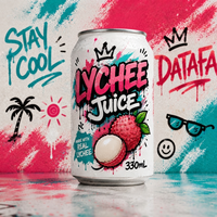Hot verkopende OEM Private Label 100% bosbessen sap NFC Graffiti aluminium blik drank