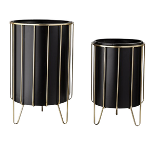 Most Selling Stainless Steel Custom-made Indoor <b>Outdoor</b> Brass Stand Home Decorative Bucket Medium Size Modern <b>Planter</b> - Product Image 2