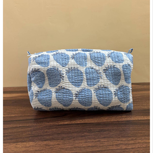 Meilleure Trousse de Maquillage Matelassée en Coton Imprimé à la Main, Organisateur de Cosmétiques de Voyage, Ensemble de 3 Pochettes, Prix de Gros - Product Image 1