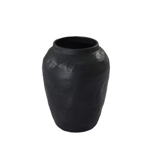 Jarrón de centro de mesa para manualidades, maceta de Metal, jarrón negro mate, estilo rural, florero decorativo, suministros para eventos - Product Image 4