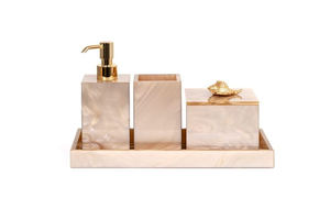 Juego de Baño de Resina Estructurada de Calidad Extraordinaria |   Accesorios de Baño de Primera Calidad para Hogares Modernos - Product Image 6