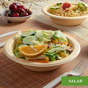 Tazones de Papel Desechables y Compostables de 12 oz, Resistentes al Agua, Ecológicos, de Material de Bagazo, Paquete a Granel para Fideos y Bocadillos - Product Image 5