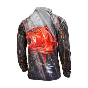 Camiseta de Pesca UPF50 con Protección UV, Talla Grande, Tipo Polo, Impermeable, Transpirable, de Secado Rápido, 100% Poliéster para Hombre - Product Image 5
