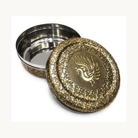Premium metalen doos voor gedroogd fruit, stijlvol nieuw design, gepersonaliseerd, stoombaar, stapelbaar, kartonnen voedselverpakking, serveerdoos voor thuis en hotel