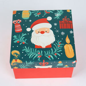 Factory Wholesale Custom <b>Christmas</b> Gift Packaging Magnetic Closure EcoRev Rigid Base Lid Matt Lamination Paper <b>Box</b> Embossing - Product Image 4