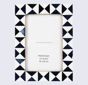 Nouveau cadre photo en incrustation d'os cadre photo en incrustation d'os en bois pour la décoration pour fabriqué à la main par Tayyab Handicraft - Product Image 1