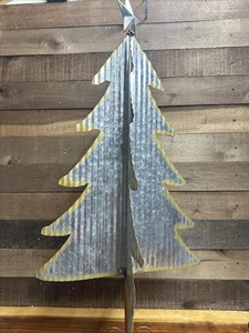 Galvanized Metal Christmas Tree Perfect for <b>Window</b> Display and Winter Event Decoration and Cozy Festive Ambience From India - Product Image 4