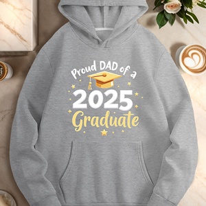 Fier papa d'un diplômé 2025 sweats à capuche décontractés pour femmes - Product Image 1