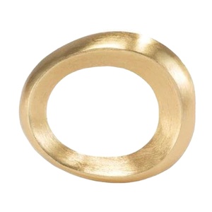Servilletero de latón estilo acento, servilletero de tejido, servilletero, anillos decorativos, logotipo personalizado impreso, servilletero de lujo dorado - Product Image 1