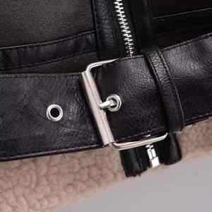 Nouveau gilet en cuir de vachette véritable à col en V, style motard, décontracté, pour homme, grande taille, automne - Product Image 5