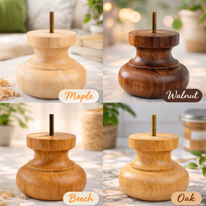 Large Round Wooden <b>Sofa</b> <b>Legs</b> Replacement Furniture Feet Solid Wood Cabinet Table Chair <b>Legs</b> Wholesale Manufacturer - Product Image 6