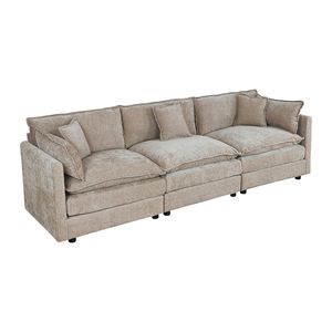 Tre Divani Color Caramello per Soggiorno 2018 - Product Image 6