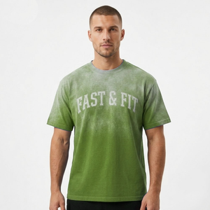 T-shirts pour hommes de haute qualité, style streetwear, col rond, effet délavé, vente en gros, prix bas, t-shirt délavé pour hommes - Product Image 1