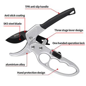 Industrial Grade Gardening Pruning Shears SK5 Blade Bypass <strong>Pruners</strong> for Small and Large Hands Manual <strong>Power</strong> Garden Scissors - Product Image 5