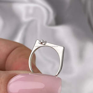 IGI/GIA Lab Grown Cut Diamond Vintage 14K Anillo de boda/compromiso amarillo Unisex Oro blanco fino para fiesta de aniversario-Worthy - Product Image 4