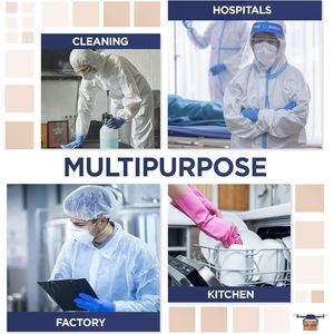 Tuta rosa monouso SPP 45 Gsm tuta protettiva Full Body con polsini elastici e caviglie colletto elastico/cappuccio/stivali - Product Image 5