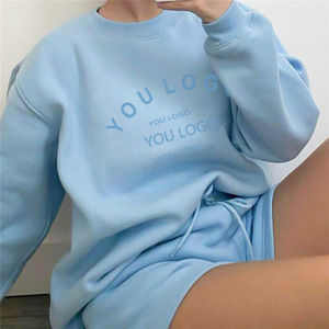 Nouvel ensemble de survêtements tendance pour femmes, collection automne 2026, haute qualité, 2 pièces, tenue de sport unie pour l'entraînement - Product Image 2