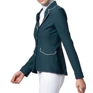 Chaqueta de equitación de alta calidad con ajuste regulable para mujer, ideal para montar al aire libre, doma clásica y espectáculos ecuestres, con cuello alto. - Product Image 2