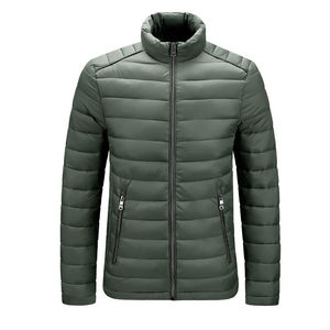Men's Winter Lightweight Canvas Slim Fit Puffer <b>Jacket</b> Outdoor Urban Casual Fashion - Product Image 1
