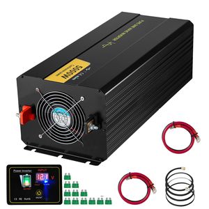 Inverter per Auto 5000W Onda Sinusoidale Pura da DC 12V a AC 120V con Display LCD e Porta USB Uscita 60Hz - Product Image 1