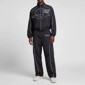 Hot Sale Winter Windbreaker <b>Tracksuit</b> Men Customized Regular Fit Zip Solid Pattern Street Style with reasonable price for sale - Product Image 4