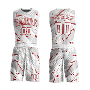 Wholesale Price Plain Men Basketball Uniform Short Sleeve Printed High Quality Comfortable Wear Moisture Wicking Breathable - Product Image 4