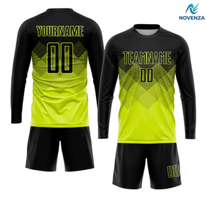 Maillot de football à manches longues à motif de points, couleurs personnalisées, ensemble uniforme sportif d'équipe personnalisé - Product Image 3