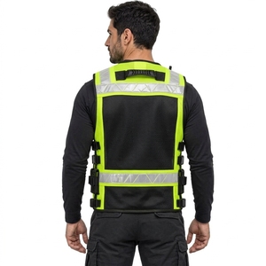 Chaleco de Seguridad para Hombre, Chaleco de Trabajo Industrial Personalizado con Paneles Reflectantes, Tela Transpirable, Alta Visibilidad, Ajuste Cómodo, Ropa de Trabajo para Exteriores - Product Image 2
