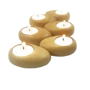 Tête de noël bougeoirs bureau chandelier thé lumière bois bougeoir décor à la maison luxe mariage centres de table décorations - Product Image 1