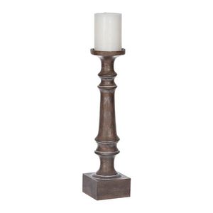 Élégant porte-bougie en verre cannelé sur piétement métallique, lanterne décorative classique pour la décoration de table - Product Image 3
