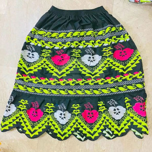 Factory Manufacture 100% Cotton Made Women Embroidery <b>Skirts</b> Summer Wear Lightweight Embroidery <b>Skirt</b> - Product Image 3