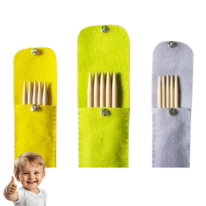 Étui pour aiguilles à tricoter à double pointe en feutre - Product Image 1