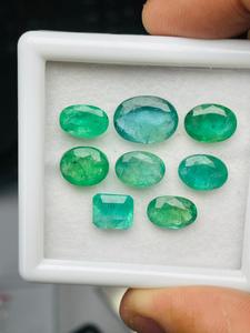 Lote de Gemas de Esmeralda Natural con Corte Mixto, Grado AAA, Certificado IGI, Super Lustre, Bonito Color Verde, 21.19 Quilates, Precio Económico, para Joyería - Product Image 2