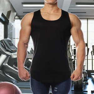 Débardeurs de sport décontractés pour hommes, personnalisables, en coton et polyester, séchage rapide, respirants, pour le sport et l'usage quotidien – Fabrication usine - Product Image 3