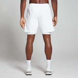 Shorts de course 2-en-1 pour hommes, shorts de fitness à compression doublés pour l'entraînement en salle, séchage rapide, logo personnalisé, vente en gros OEM - Product Image 2