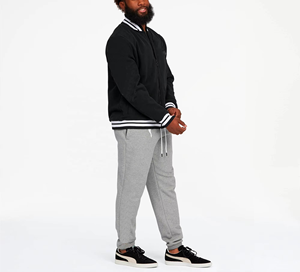 Veste bomber varsity de baseball sur mesure, broderie bleu clair, modèle OEM personnalisé, vente en gros d'usine pour hommes - Product Image 1