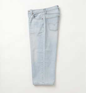 Pantalon capri décontracté pour homme, taille mi-haute, délavé, avec fermeture éclair et rivets - Product Image 2